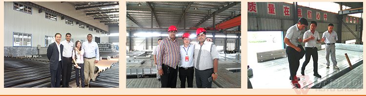 腳手
架盤扣廠家批發(fā)（規(guī)格 價格 圖片）客戶工廠參觀圖片